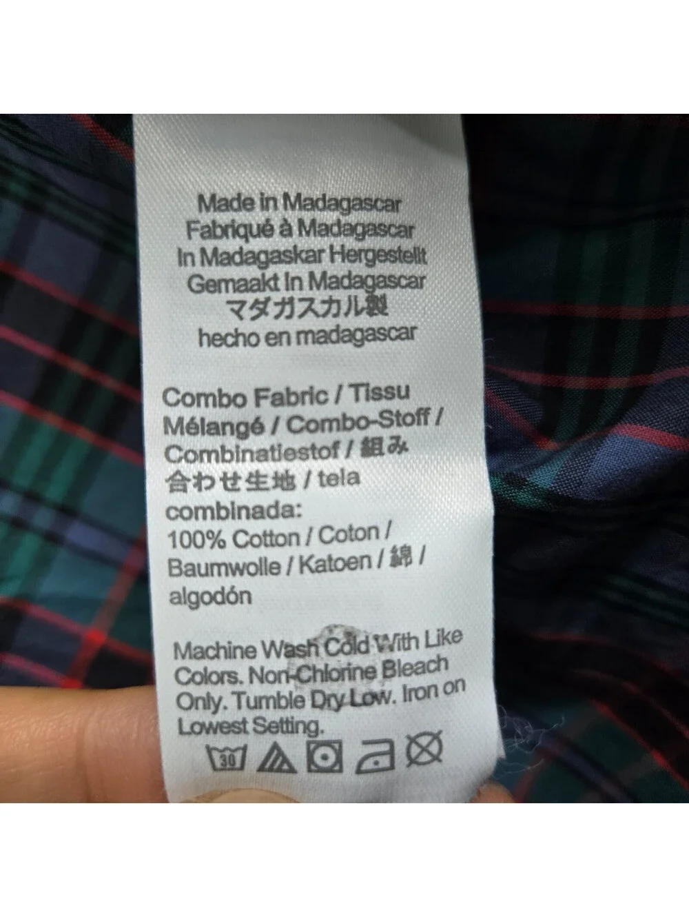 J. Crew Secret Wash Shirting 100's 2-Ply Yarns PLAID Button Down Mens Sz M NWT
